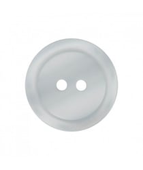 Carte de 2 boutons de chemise 2 Trous en polyester 25mm - Prym Blanc