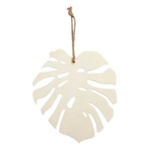 Feuille Monstera en bois à décorer - 20 x 19 cm