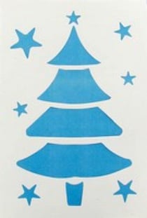 Pochoirs spécial Noël 25 cm 4 pièces