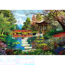 Puzzle la riviere et le mont fuji 1000 pieces - collection japon - clementoni - 39910