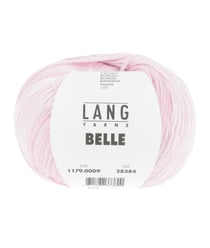 Pelote de Coton à tricoter et crocheter BELLE - Lang Yarns 09 Rose