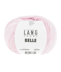Pelote de Coton à tricoter et crocheter BELLE - Lang Yarns 09 Rose