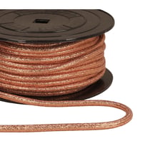 Bobine 25m cordon métallique 6mm saumon