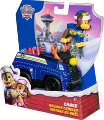 Pat patrouille noël chase avec son camion de police - figurine chien policier - spin master - 20114321