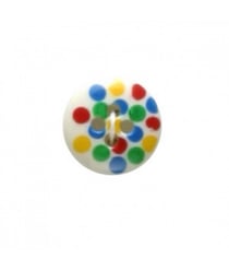 Carte de 4 boutons pois multicolores 15mm - Distrifil Multicolore