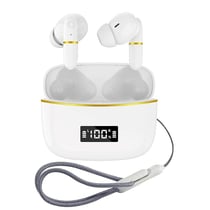 Ecouteurs Bluetooth Sans Fil Charge Rapide Son Immersif Compatibles iOS Android Blanc YONIS