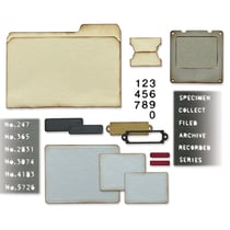 Matrices de découpe - Specimen - 54 dies Thinlits - Tim Holtz - Sizzix