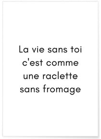Affiche La vie sans toi... | A3 : 29,7x42cm