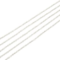 2 mètres de CHAINE Acier Inoxydable 304 maille forçat Argenté 2,5 x 2 mm - creation bijoux perles