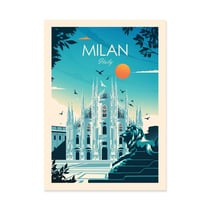 Affiche 30x40 cm - Milan Italy - Studio Inception