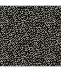 Tissu coton Petites Fleurs de 150 cm de largeur Noir/ecru Noir vendu par 50 cm