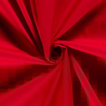 Tissu Popeline de Coton Rubie uni Rouge carmin