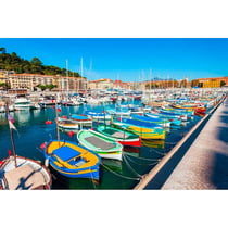 Tableau sur toile quai port de Nice 30x45 cm