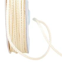 Bobine 30m cordelière polyester 2mm ecru clair