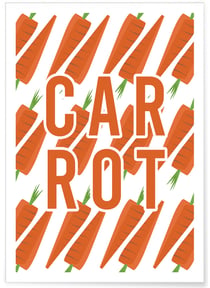 Affiche Carrot | A3 : 29,7x42cm