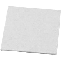 Panneau en toile, dim. 10x10 cm, ép. 3 mm, 280 gr, blanc, 1 pièce