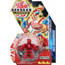 Bakugan legends : neo dragonoid avec carte - boule rouge - platinum séries - saison 4 - spin master 20140215