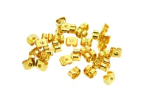 20 Poussoirs pour clous d'oreilles 5*4mm doré