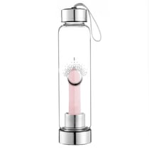 Bouteille en Verre Pointe Quartz Rose - Omsaé