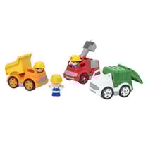 Set 3 camions et 3 figurines Oxybul