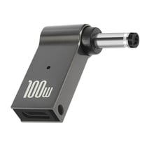 Adaptateur de Charge USB-C 100W vers Connecteur Noir Lenovo 4.0 x 1.7mm, Gris