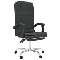 Fauteuil de massage inclinable de bureau informatique étude similicuir noir 02_0025413