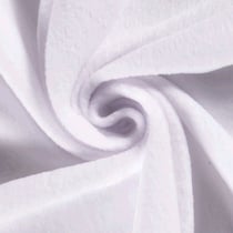 Tissu Polaire uni Blanc
