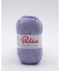 Fil coton à tricoter PHIL COTON 3 - Phildar - PPSC - certifié Oeko-Tex Parme Violet