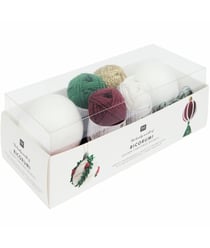 Kit de crochet Ricorumi Variation Or – Boules de Noël festives x2 – Rico Design Multicolore