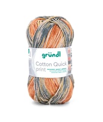 Fil de Coton à tricoter COTTON QUICK PRINT - PPSC - Gründl 256 Multicolore