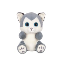 Peluche - Peluche Chien Husky SKANDY > gris bleuté – 23 cm