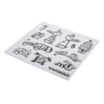 Clear Stamps - Amis de rennes, 102,5x97mm, 12motifs, 1feuille