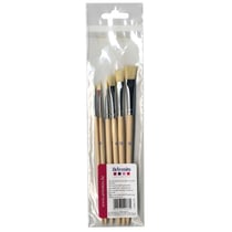 SET 6 PINCEAUX PLAT - SOIE DE PORC