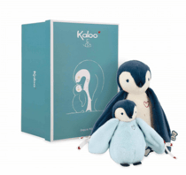 Peluches calins manchots bleus