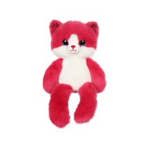 Peluche - Peluche Chat "Leggies" Rose Framboise - 32 cm
