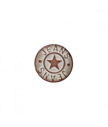 Bouton jeans métal pied étoile 18mm - Prym Cuivre/argent Gris