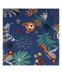 Tissu enfant jersey papaya bleu de 150 cm de largeur 5,5 Bleu vendu par 50 cm