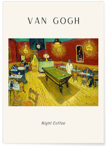 Affiche Van Gogh - Night Coffee | A3 : 29,7x42cm
