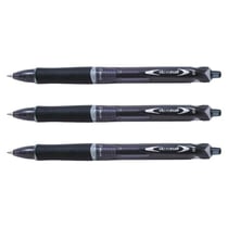 Lot de 3 stylos bille PILOT Acroball Begreen - Encre noire - Pointe fine