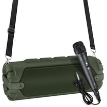 Haut-Parleur Bluetooth Portable 20W Avec Micro Et Bandoulière Vert YONIS