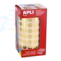 Gommettes rouleau Rond Ø 10,5 mm doré métallisé x 5 192