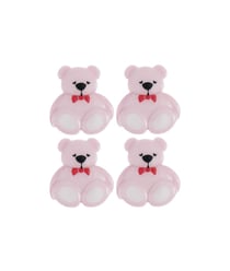 Cartes de 4 boutons nounours 16 x 18 mm – Rico Design Lilas clair