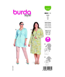 Patron Burda 5732 - Robe & Blouse taille n°FR 48-58