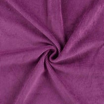 Tissu Velours côtelé lavé uni Violine