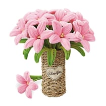Maquette Green Slide - Bouquet de Fleurs - DIY - Lys Roses - Vase Osier - GreenSlide