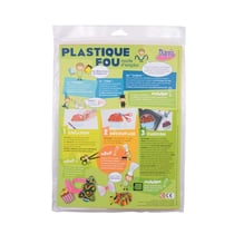 Plastique Fou - Plastique Fou Assortiment de couleurs 30 feuilles