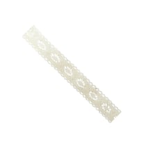 MégaCréa DIY - Ruban dentelle en coton écru rosace 1,5 cm x 2 m