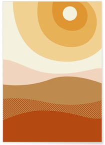 Affiche Abstract Landscape 5 | A3 : 29,7x42cm
