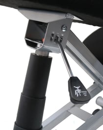 ERGO LEG assise ergonomique noir/gris métal