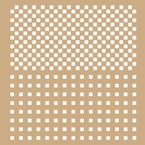 2 pochoirs kraft fleurs 20x20cm - Artemio